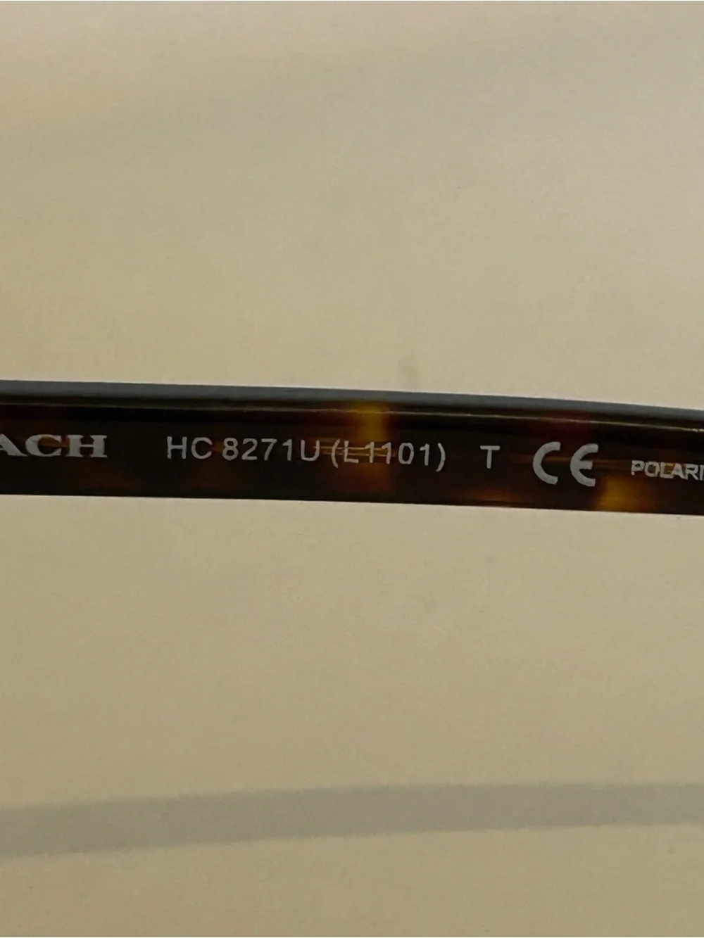 Coach Dark Tortoise Sunglasses Polarized Brown Non prescription lenses